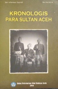 Image of Kronologis Para Sultan Aceh