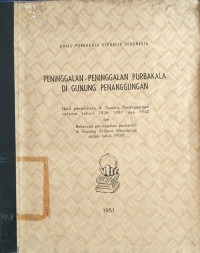 Image of Peninggalan-Peninggalan Purbakala Di Gunung Penanggungan