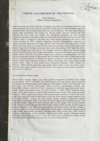Image of Teknik Analisis Ekofak : Sisa Manusia
